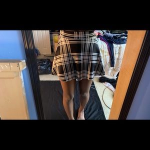 Plaid mini skirt
